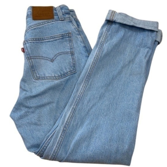 Levi’s 70s high slim straight Jean Size W26 L31 Color Blue Wash - Picture 4 of 16
